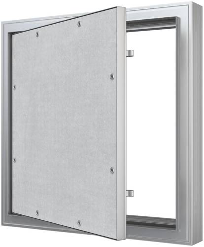Люк ревизионный D Ceramo Comfort 300х300 скрыт.монтаж усил.петля алюминий EVECS под плитку
