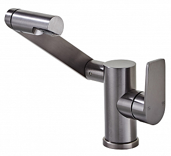 "ARGOTECH" Смеситель для умывальника 3534 ALTRA поворотный излив,  однорычажный, d-35, алюминий монт