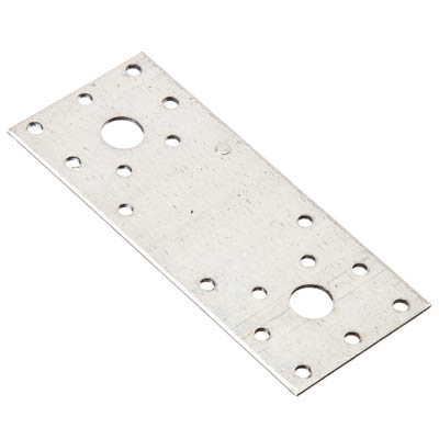 Пластина крепежная 140x55x2мм, оцинк, 012003