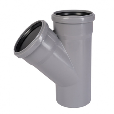 ТРОЙНИК    50 - 50 мм - 45 град., ПВХ Ostendorf