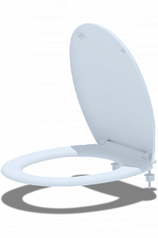 Сиденье для унитаза белый, полипропилен, "АНИ ПЛАСТ"