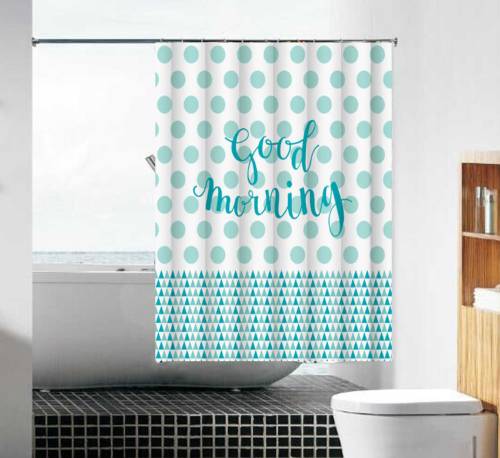 Шторка д/в тканевая MZ-89 "Мятное утро" 180х180см 