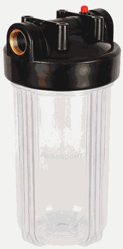 Фильтр магистральный 10" ББ АКВАБРАЙТ прозрачный (Подкл.лат.резьба 1" ключ в комплекте) АБФ-10ББ-ПР