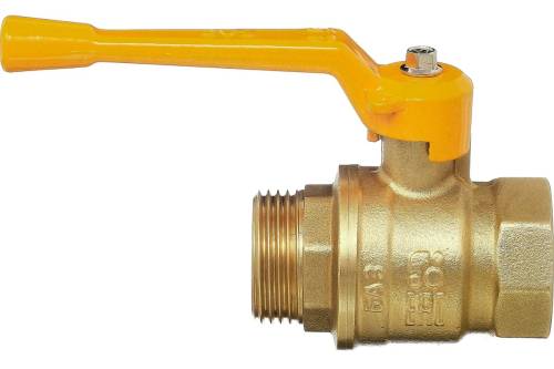 Кран шар. газовый БАЗ DN20 PN25 г-ш  рычаг, латунь
