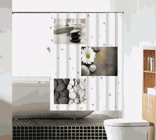 Шторка д/в тканевая MZ-95 "Чистота" 180х180см