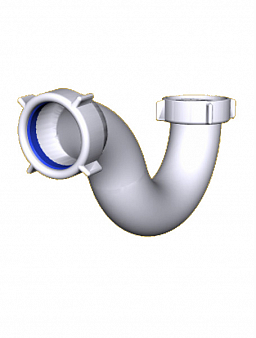 Сифон АНИ E100  для душ. поддона, прямоточ., без выпуска, 1 1/2"