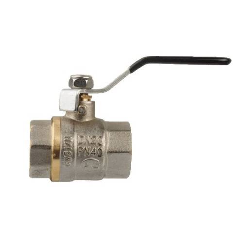 Кран шар. 3/4" г-г  рычаг, лат. ник.  TERMA CB 30216