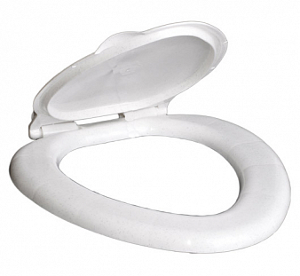 Сиденье для унитаза МОСКВА, белый мрамор