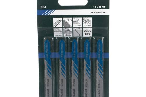 Пилка для эл.лобзика по цветным металлам и стали Metabo 1шт. Bi-Metal (T318AF)