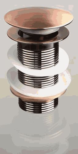 Донный клапан Click-Clack red bronze TERMA 10114 с большой кнопкой,