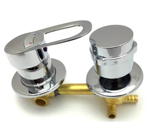 Смеситель на 2 режима, 120 мм, под хомут для душевой кабины NEW