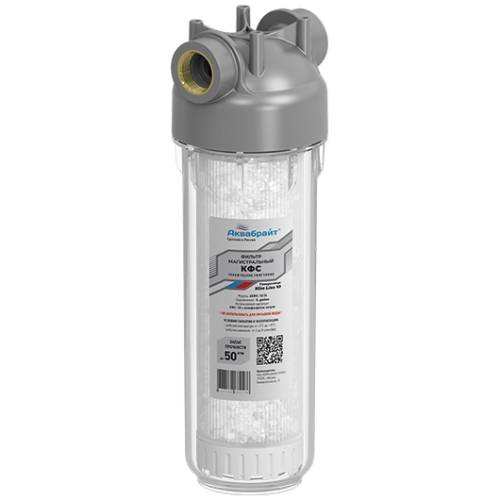 Фильтр магистральный 10" АКВАБРАЙТ АБФ-КФС-10/34 дозатор полифосфата