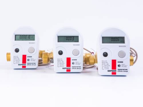 Счетчик тепла БЕРИЛЛ СТЭ 31.15-0,6-Т2-I (Dn=15mm,L=110mm,Qn=0,6куб.м/час, трубопровод обратный)