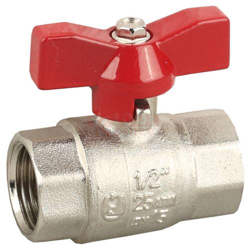 -- Кран шар. 1/2" г-г  бант, лат. ник. ДУ15 РУ40 SGL