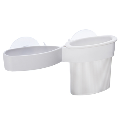 Держатель для зубных щеток и пасты, пластик, 17,5х4,5х9см