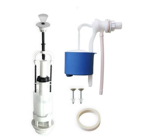 Арматура д/унит., 110.56.14.0 (66.56.14.0) Псков, 1/2", бок.подв.,тяга вверх белая,мини поплавок