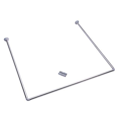 Карниз для ванной угловой нерж.сталь, 90x90x90см