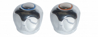 Маховик 8*24 DELLY металл., хром, (пара), пакет "SIMPLE"