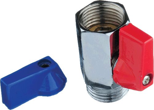 Кран шар. 1/2" г-ш  МИНИ, лат., TRm 33800 