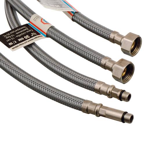 Подводка для смесителя в оплетке нейлон, "ТР-Сантехника", 0.4 м, (ПАРА) 