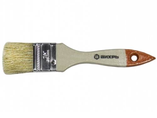 Кисть СТАНДАРТ 38 мм 1,5'' натуральная щетина Вихрь