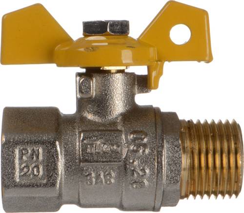 Кран шар. газовый TeRma-R 1/2" г-ш бант 30563