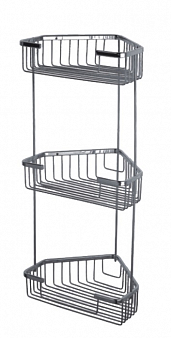 "HAIBA" Полка настенная угловая 3 яруса, металлическая
