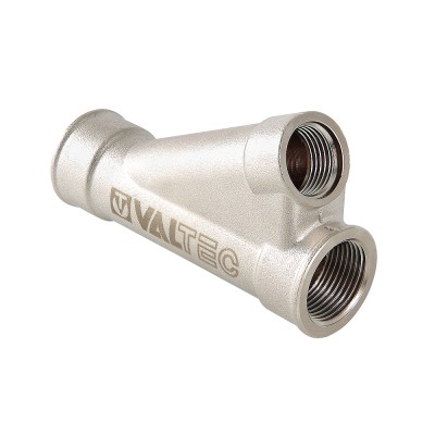 Тройник косой VALTEC, для гильзы под погружной датчик 3/4"x1/2"