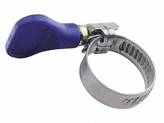 Хомут с барашком 16-25 мм, 16-27 мм, нержавеющая сталь