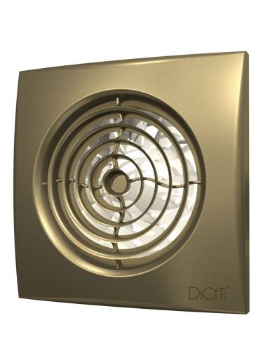Вентилятор накладной AURA D125 обр.клапан Champagne DICITI