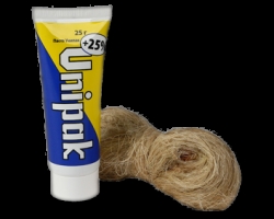 Комплект №1 тюбик, паста 25 г (вода) + лен 13 г UNIPAK