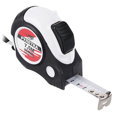 Рулетка 7,5м (25мм) карманная STATUS автостоп FALCO 