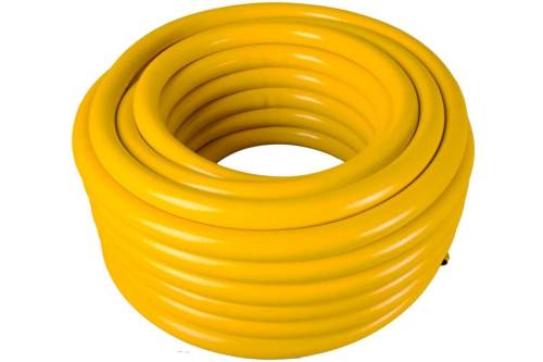 Шланг поливочный 1" армир. трёхслойн. жёлтый цена за 1м (25м.) пищевой усиленный Вихрь ПВХ