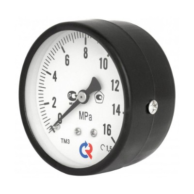 Манометр ТМ-310T Ду 63 с задним подключением 1/4", 0-16 бар