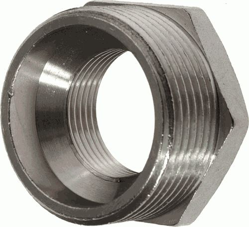 Футорка 1/2" х 1 1/4", ник., латунь. TRm 06203