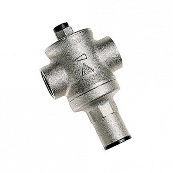 -- Редуктор давления "RBM" поршн, латунь, никель, 1" вн. - вн. резьба, 0.5 - 7 bar, с выходом под ма