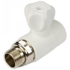 Кран шар. радиат. ПП 25х1/2" нар. лат.полусгон U-TEC