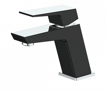 ARGO 3504P GRANO black Смеситель для умывальника, хром/черный
