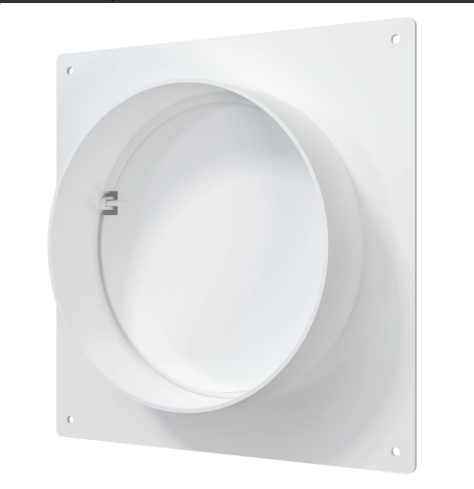 Площадка торцевая SKNP фланец D125 соединитель 165х150 пластик ERA