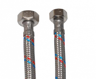 Подводка воды, 3/8" x 1/2", 1,2 м, г - г, "MATEU"