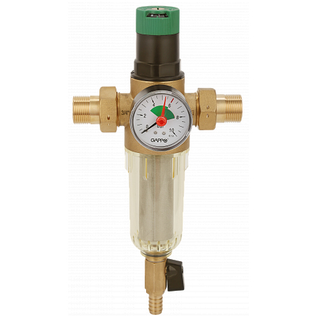 Фильтр с редуктором давления 1/2" для холодной воды Gappo