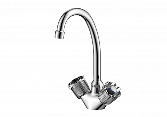 ARGO 022 CRISTAL-S Смеситель для кухни, набортный, кранбукса - керамика