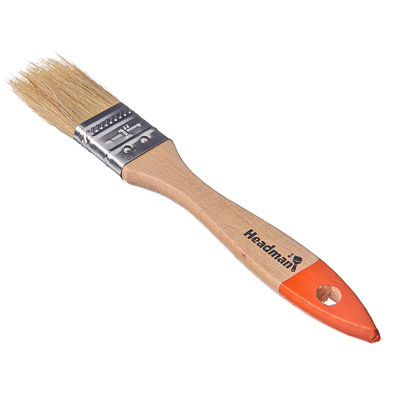 HEADMAN Кисть малярная плоская "Basic" нат. щетина 1" (25мм)