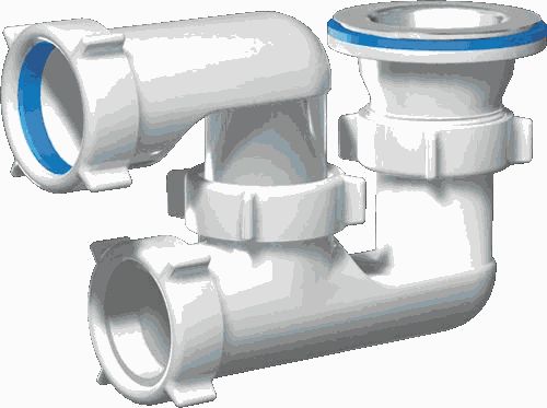 Сифон АНИ E210 для душ. поддона, регул., 1 1/2" x 40