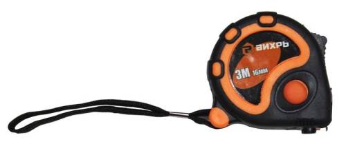 Рулетка 3м (16мм) ВИХРЬ