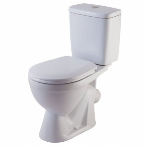 Унитаз-компакт "Лира Люкс" нижний подвод, антивсплеск, косой выпуск, сиденье микролифт (Киров) (ЖЦ)