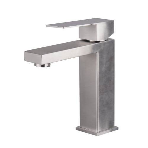 Смеситель для умывальника MELODIA Square картридж 25мм нерж.сталь полир. MDV30620ss