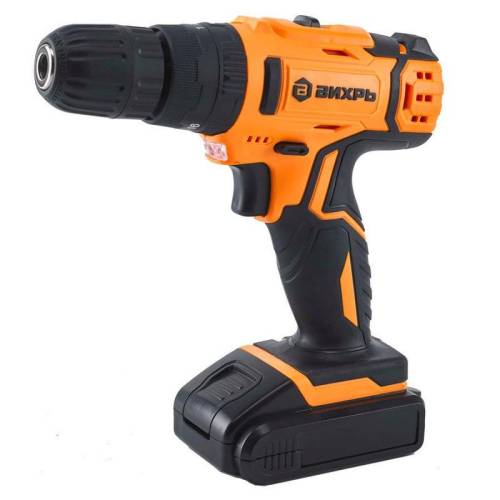 Дрель-шуруповерт аккумуляторная ударная ДА-18Л-2кУ Вихрь (ЖЦ)