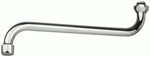 Излив трубчатый S-образный с аэратором 30см MELODIA MKP20702P