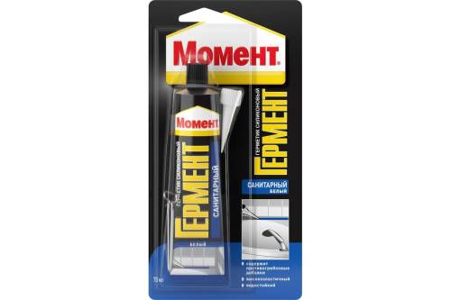 Момент Гермент герметик силиконовый санитарный (70 мл) белый